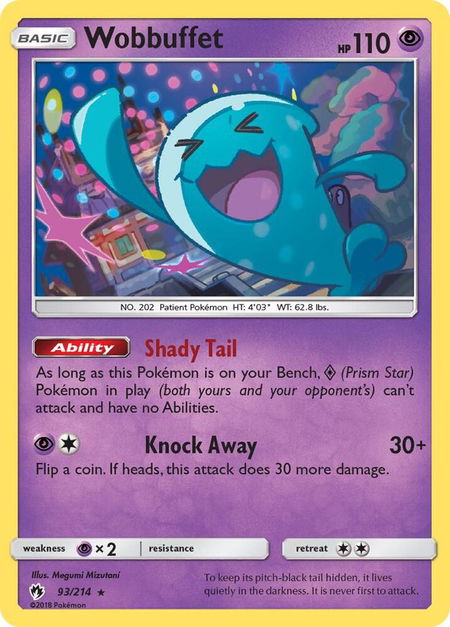 Wobbuffet - SM - Lost Thunder Pokémon trading card