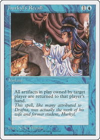 Hurkyl's Recall - Fourth Edition (4ED) #77 - Rare Magic: The Gathering Trading Card