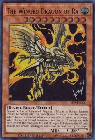 The Winged Dragon of Ra (JMPS-EN006) - Shonen Jump Magazine Promos YuGiOh trading card