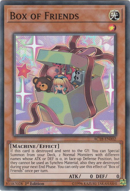 Box of Friends - Advent Calendar 2018 YuGiOh trading card