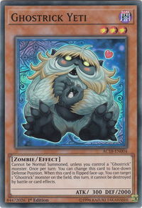Ghostrick Yeti - Advent Calendar 2018 (AC18) #AC18-EN004 - Super Rare YuGiOh Trading Card