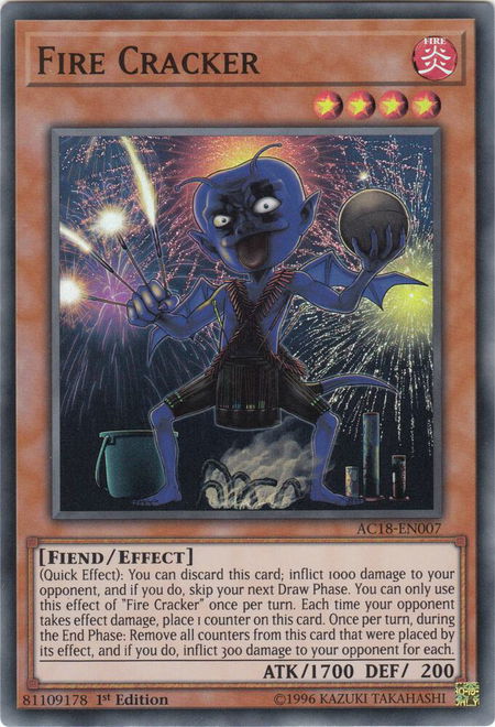 Fire Cracker - Advent Calendar 2018 YuGiOh trading card