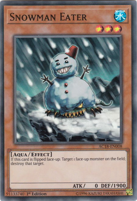 Snowman Eater - Advent Calendar 2018 YuGiOh trading card