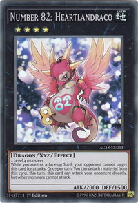Number 82: Heartlandraco - Advent Calendar 2018 (AC18) #AC18-EN011 - Super Rare YuGiOh Trading Card
