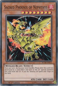 Sacred Phoenix of Nephthys - Advent Calendar 2018 (AC18) #AC18-EN013 - Super Rare YuGiOh Trading Card