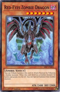 Red-Eyes Zombie Dragon - Structure Deck: Zombie Horde (SR07) #SR07-EN005 - Common / Short Print YuGiOh Trading Card
