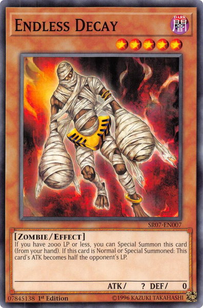 Endless Decay trading card from Structure Deck: Zombie Horde Endless Decay - Structure Deck: Zombie Horde YuGiOh trading card