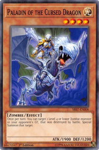 Paladin of the Cursed Dragon - Structure Deck: Zombie Horde (SR07) #SR07-EN008 - Common / Short Print YuGiOh Trading Card