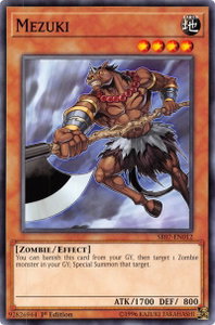 Mezuki - Structure Deck: Zombie Horde (SR07) #SR07-EN012 - Common / Short Print YuGiOh Trading Card