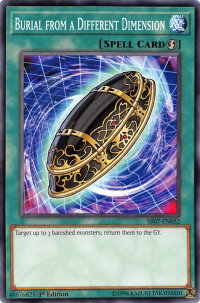 Burial from a Different Dimension - Structure Deck: Zombie Horde (SR07) #SR07-EN032 - Common / Short Print YuGiOh Trading Card