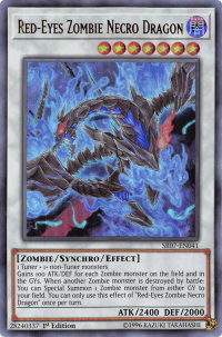 Red-Eyes Zombie Necro Dragon - Structure Deck: Zombie Horde (SR07) #SR07-EN041 - Ultra Rare YuGiOh Trading Card