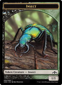 Insect // Saproling Double-Sided Token - Guilds of Ravnica: Guild Kits (GR1) #5 // 5 - Token Magic: The Gathering Trading Card