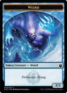 Weird // Goblin Double-Sided Token - Guilds of Ravnica: Guild Kits (GR1) #3 - Token Magic: The Gathering Trading Card