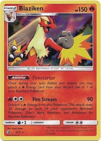Blaziken - 6/70 (Dragon Majesty) - Deck Exclusives Pokémon trading card