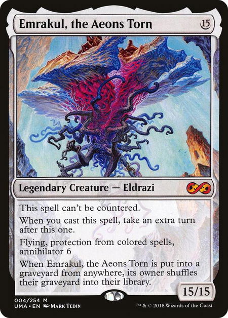 Emrakul, the Aeons Torn - Ultimate Masters Magic: The Gathering trading card