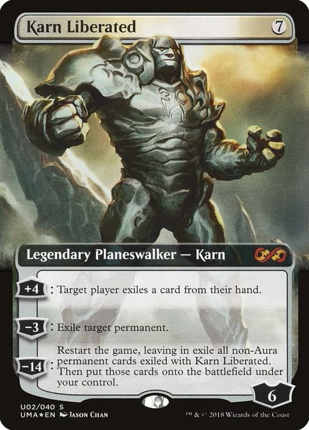 Karn Liberated - Ultimate Masters: Box Toppers Magic: The Gathering trading card