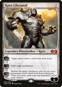 Karn Liberated - Ultimate Masters (UMA) #5 - Mythic Magic: The Gathering Trading Card