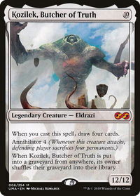 Kozilek, Butcher of Truth - Ultimate Masters (UMA) #6 - Mythic Magic: The Gathering Trading Card