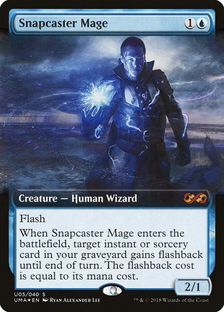 Snapcaster Mage - Ultimate Masters: Box Toppers Magic: The Gathering trading card