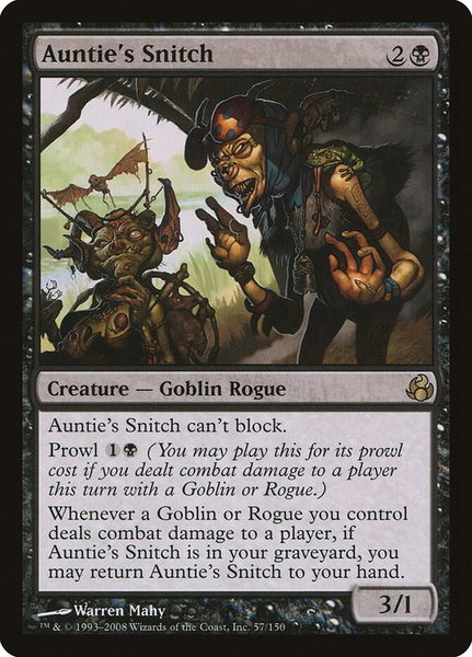 Auntie's Snitch - Morningtide Magic: The Gathering trading card