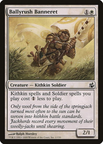 Ballyrush Banneret - Morningtide Magic: The Gathering trading card