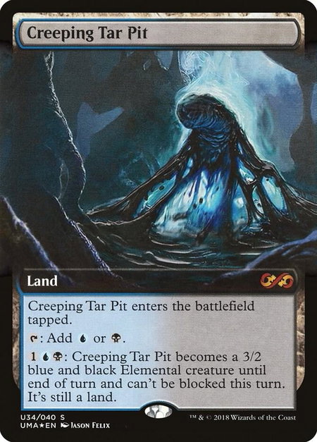 Creeping Tar Pit - Ultimate Masters: Box Toppers Magic: The Gathering trading card