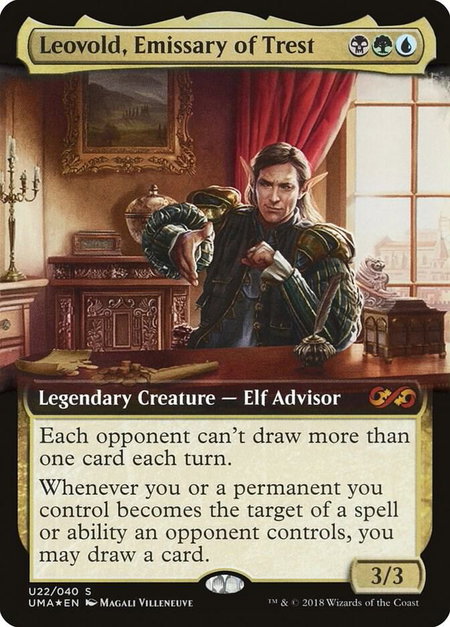 Leovold, Emissary of Trest - Ultimate Masters: Box Toppers Magic: The Gathering trading card