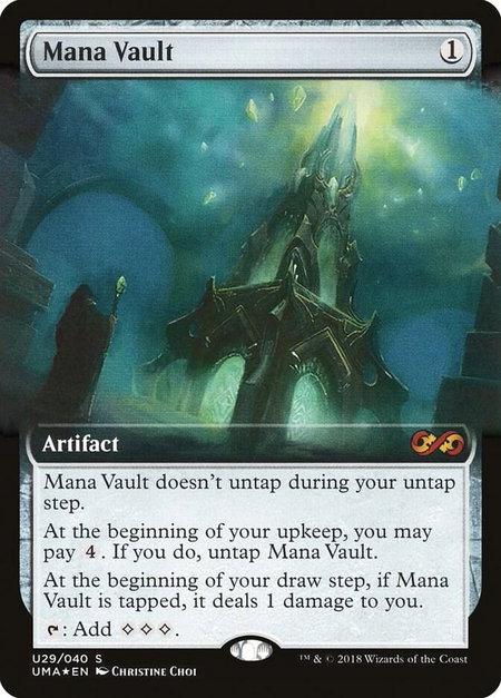 Mana Vault - Ultimate Masters: Box Toppers Magic: The Gathering trading card