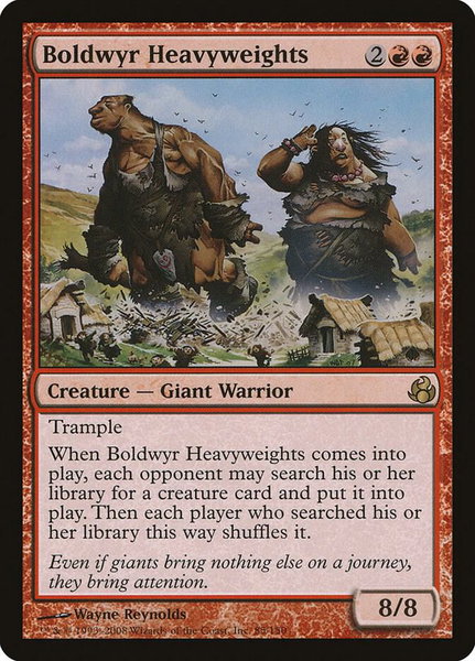 Boldwyr Heavyweights - Morningtide Magic: The Gathering trading card