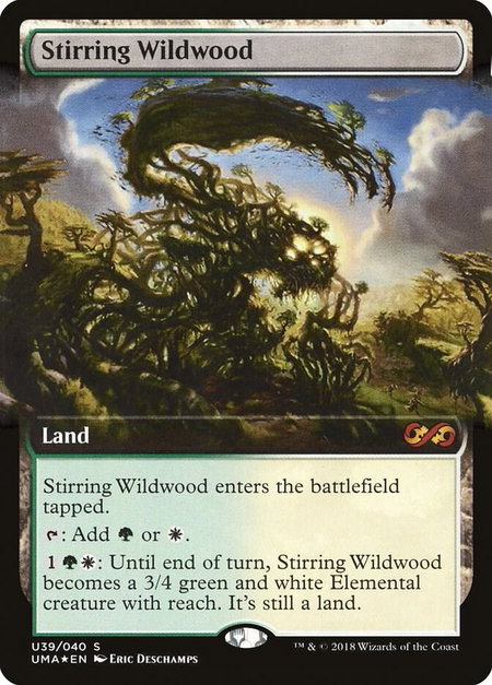 Stirring Wildwood - Ultimate Masters: Box Toppers Magic: The Gathering trading card
