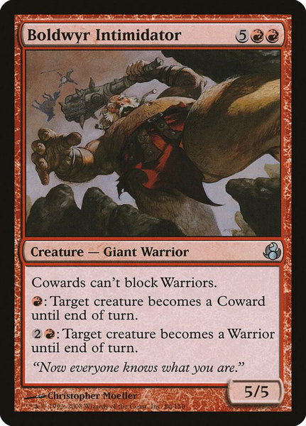 Boldwyr Intimidator - Morningtide Magic: The Gathering trading card