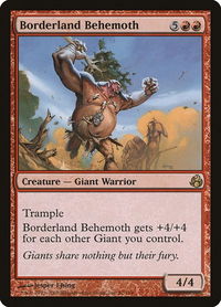 Borderland Behemoth - Morningtide (MOR) #87 - Rare Magic: The Gathering Trading Card