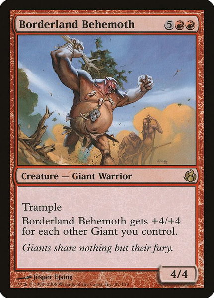 Borderland Behemoth - Morningtide Magic: The Gathering trading card
