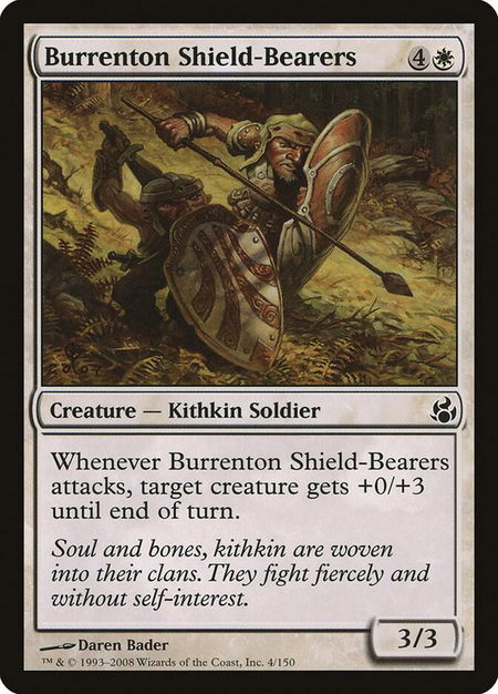 Burrenton Shield-Bearers trading card from Morningtide Burrenton Shield-Bearers - Morningtide Magic: The Gathering trading card