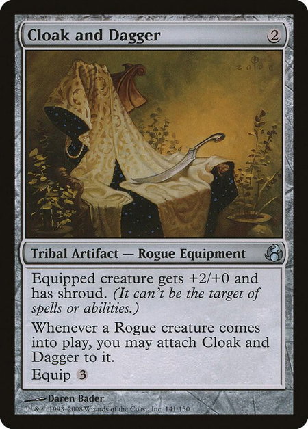 Cloak and Dagger - Morningtide Magic: The Gathering trading card