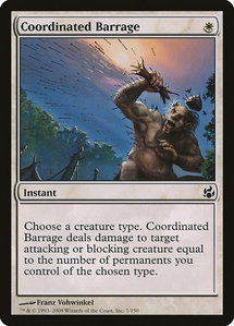 Coordinated Barrage - Morningtide (MOR) #7 - Common Magic: The Gathering Trading Card