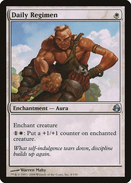 Daily Regimen - Morningtide Magic: The Gathering trading card