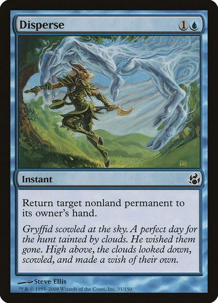 Disperse trading card from Morningtide Disperse - Morningtide Magic: The Gathering trading card