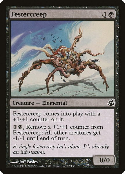 Festercreep trading card from Morningtide Festercreep - Morningtide Magic: The Gathering trading card