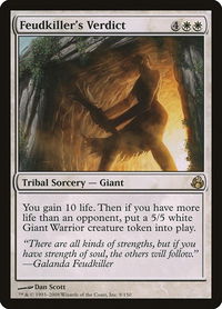 Feudkiller's Verdict - Morningtide (MOR) #9 - Rare Magic: The Gathering Trading Card