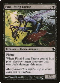 Final-Sting Faerie - Morningtide (MOR) #63 - Common Magic: The Gathering Trading Card