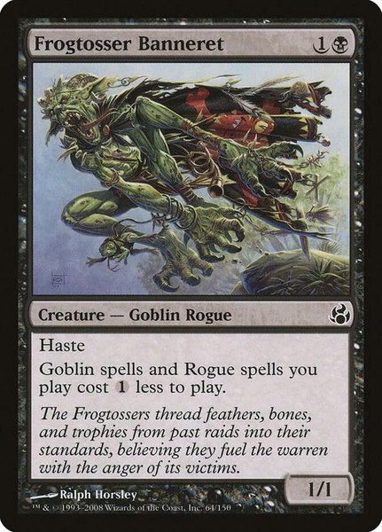 Frogtosser Banneret - Morningtide Magic: The Gathering trading card