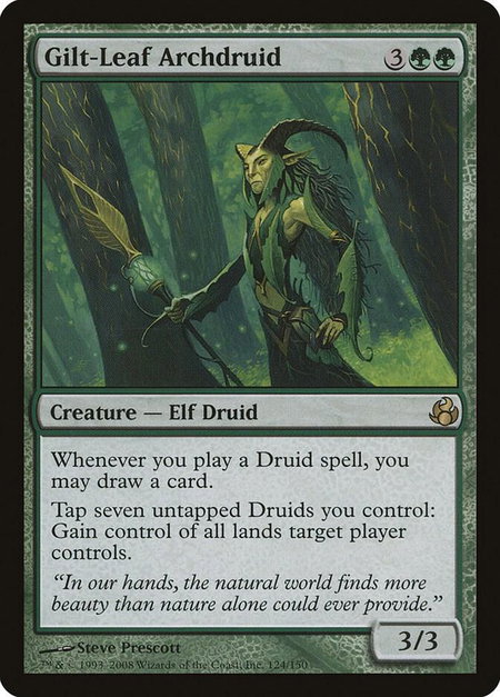 Gilt-Leaf Archdruid - Morningtide Magic: The Gathering trading card