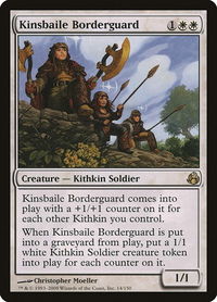 Kinsbaile Borderguard - Morningtide (MOR) #14 - Rare Magic: The Gathering Trading Card