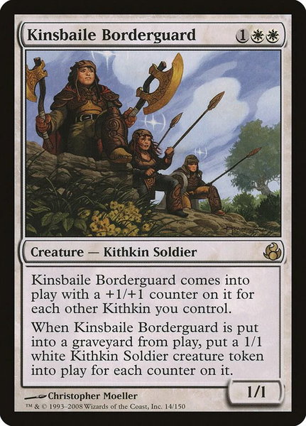 Kinsbaile Borderguard - Morningtide Magic: The Gathering trading card
