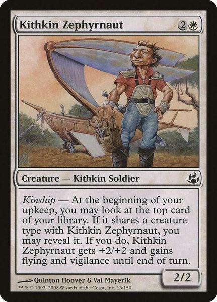 Kithkin Zephyrnaut - Morningtide Magic: The Gathering trading card