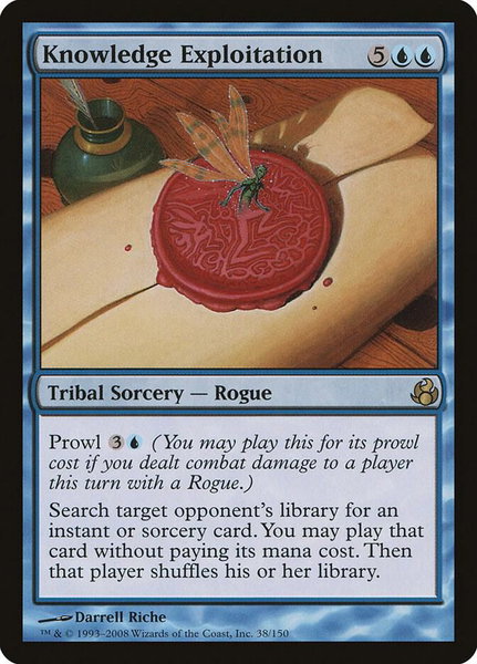 Knowledge Exploitation - Morningtide Magic: The Gathering trading card
