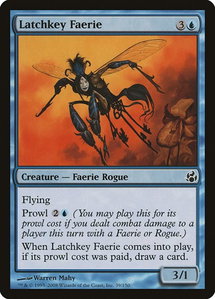 Latchkey Faerie - Morningtide (MOR) #39 - Common Magic: The Gathering Trading Card