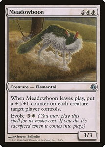 Meadowboon - Morningtide (MOR) #17 - Uncommon Magic: The Gathering Trading Card
