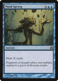 Mind Spring - Morningtide (MOR) #41 - Rare Magic: The Gathering Trading Card